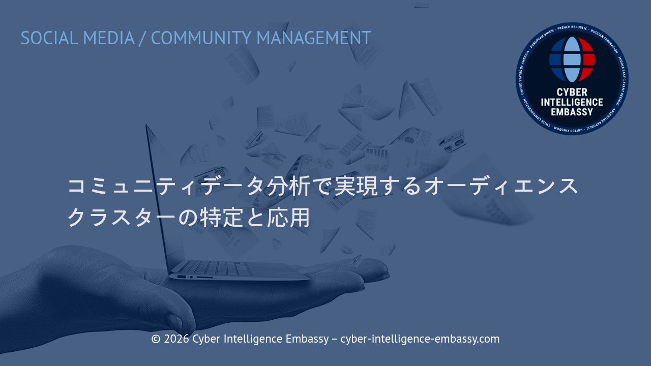 コミュニティデータ分析で実現するオーディエンスクラスターの特定と応用