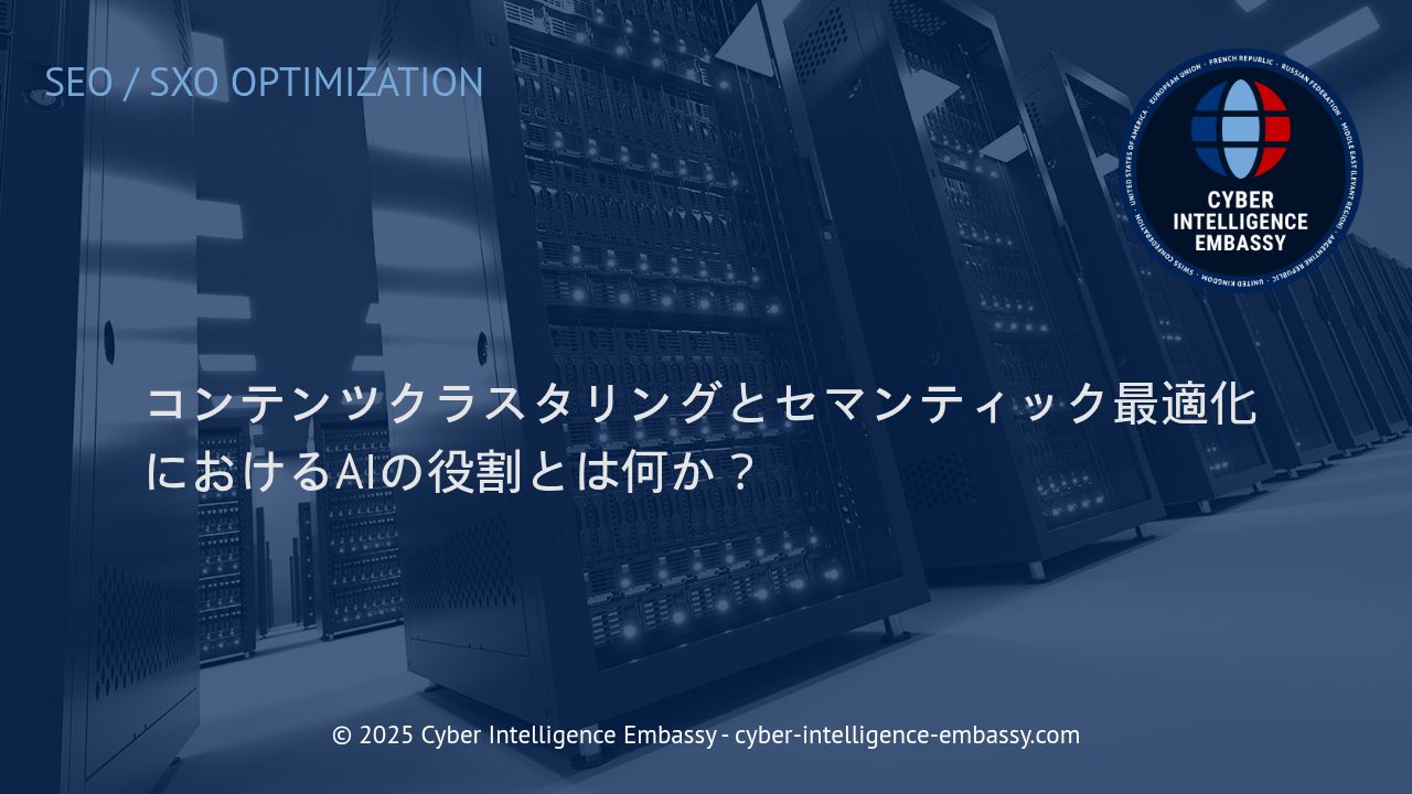 AIが変革するコンテンツクラスタリングとセマンティック最適化の最前線