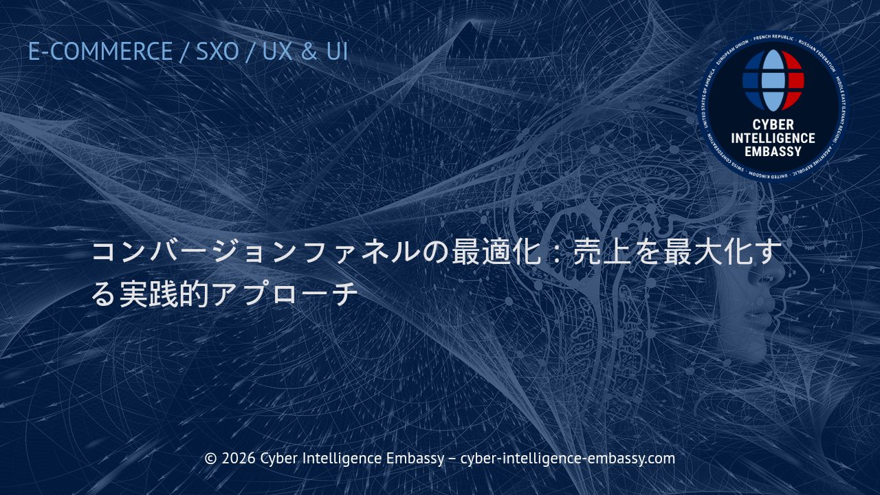 コンバージョンファネルの最適化：売上を最大化する実践的アプローチ