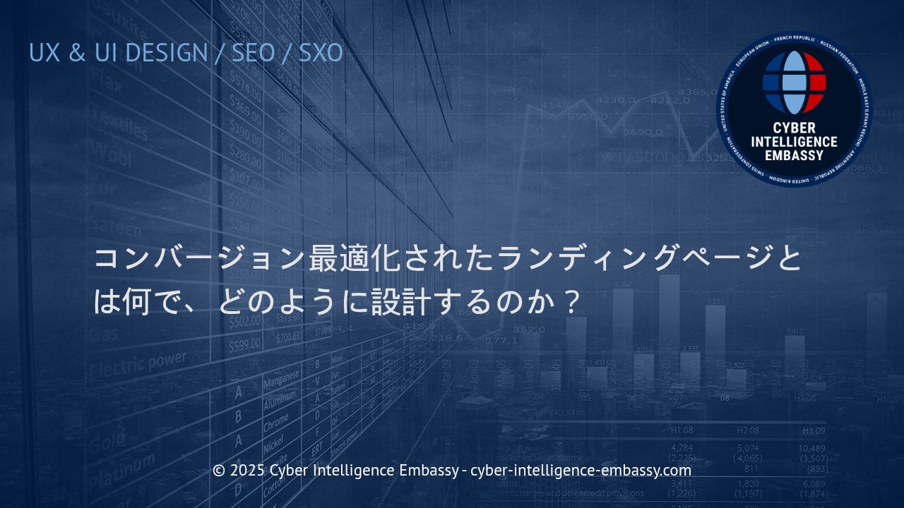 ビジネス成果を最大化するコンバージョン最適化ランディングページ設計の極意