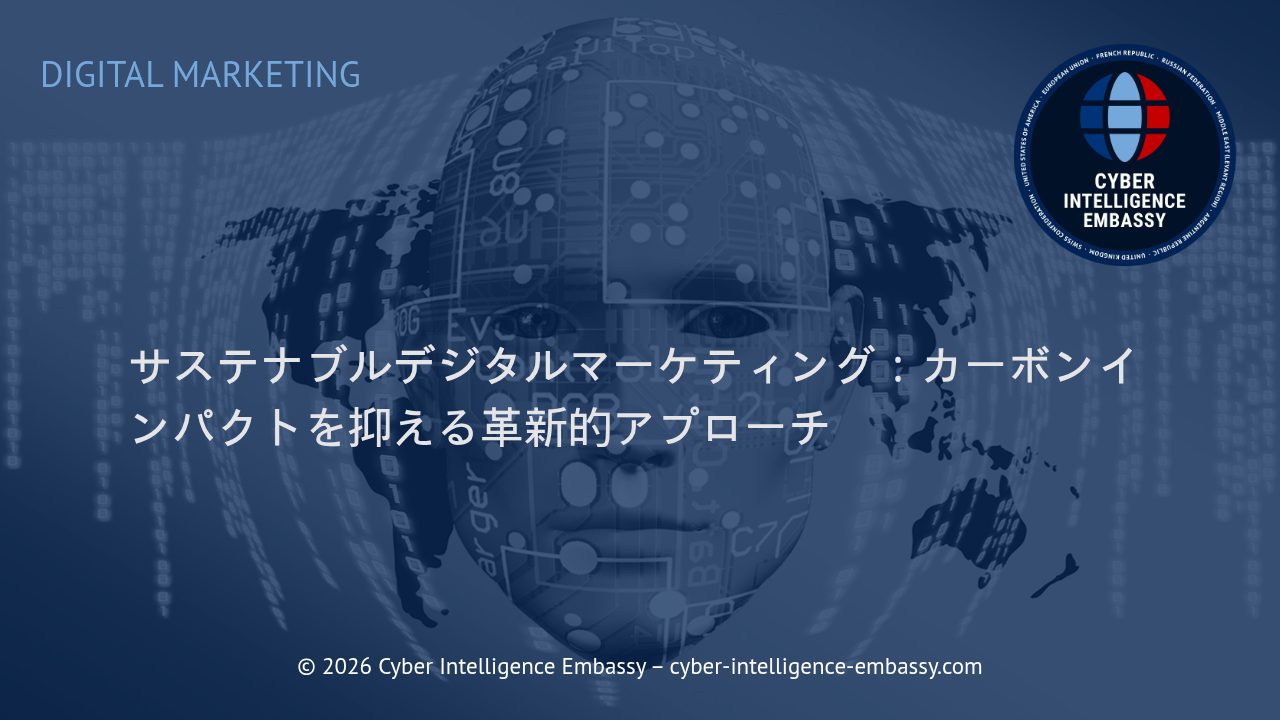 サステナブルデジタルマーケティング：カーボンインパクトを抑える革新的アプローチ