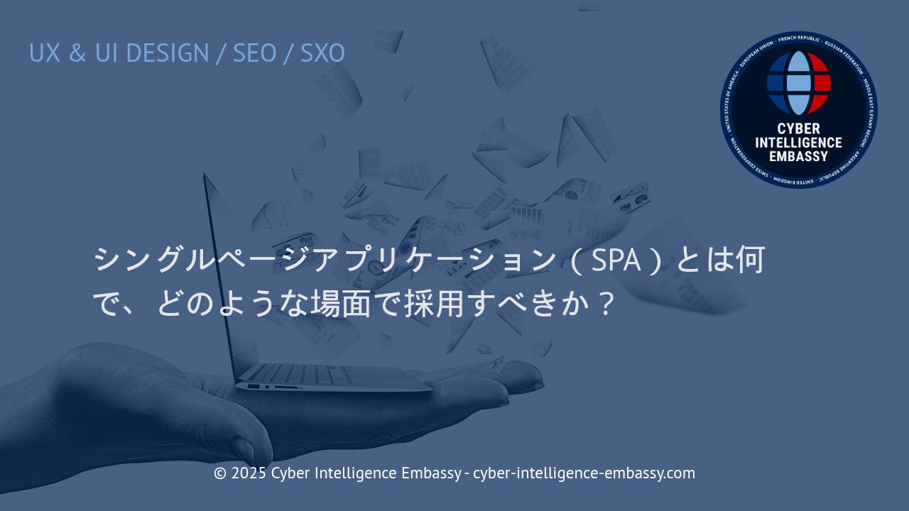 ビジネスの俊敏性を高める：シングルページアプリケーション（SPA）の基礎と活用ケース