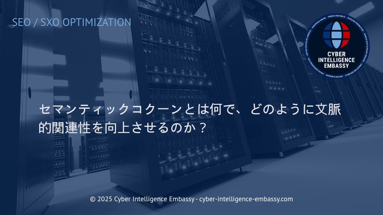 セマンティックコクーンの基礎と文脈的関連性向上の実践手法