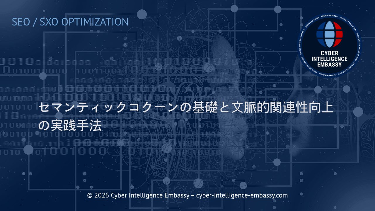 セマンティックコクーンの基礎と文脈的関連性向上の実践手法