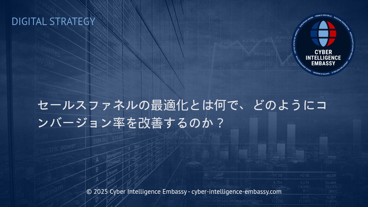 セールスファネル最適化の鍵：コンバージョン率向上への実践アプローチ