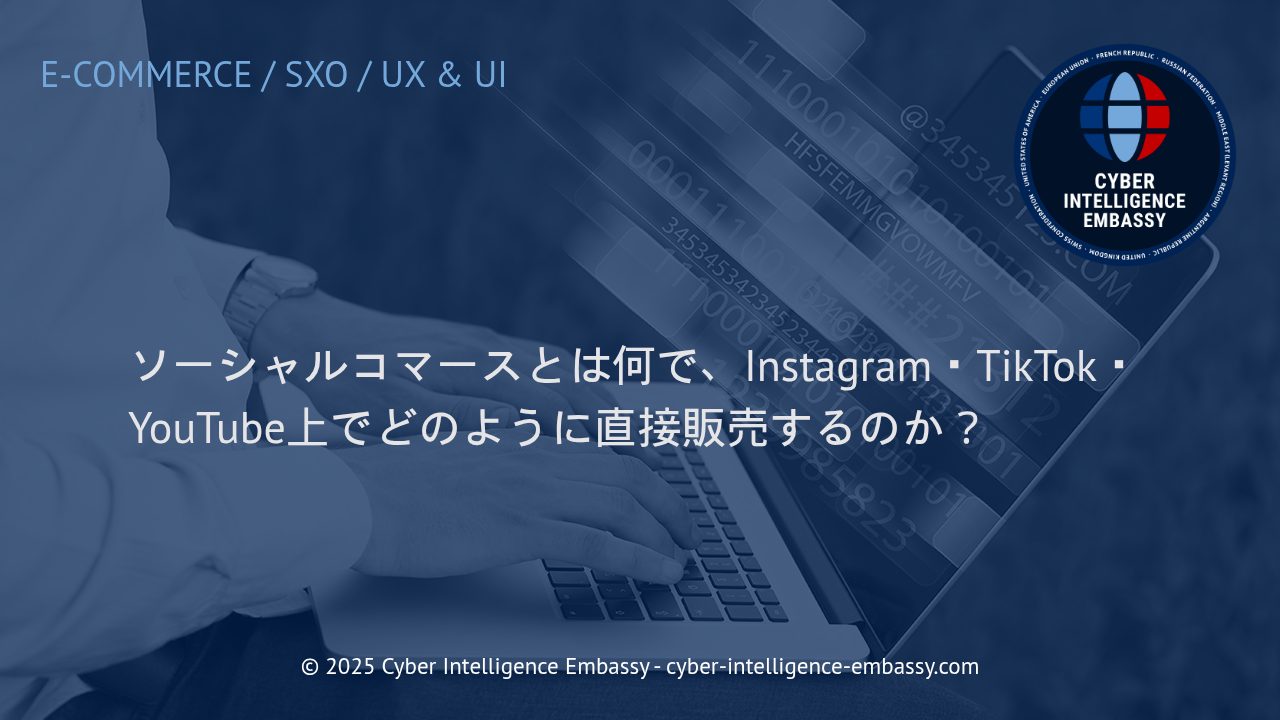 ソーシャルコマースの最前線：Instagram・TikTok・YouTubeで実現する直接販売の実践ガイド