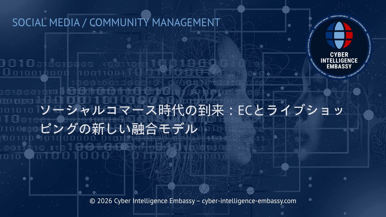 ソーシャルコマース時代の到来：ECとライブショッピングの新しい融合モデル