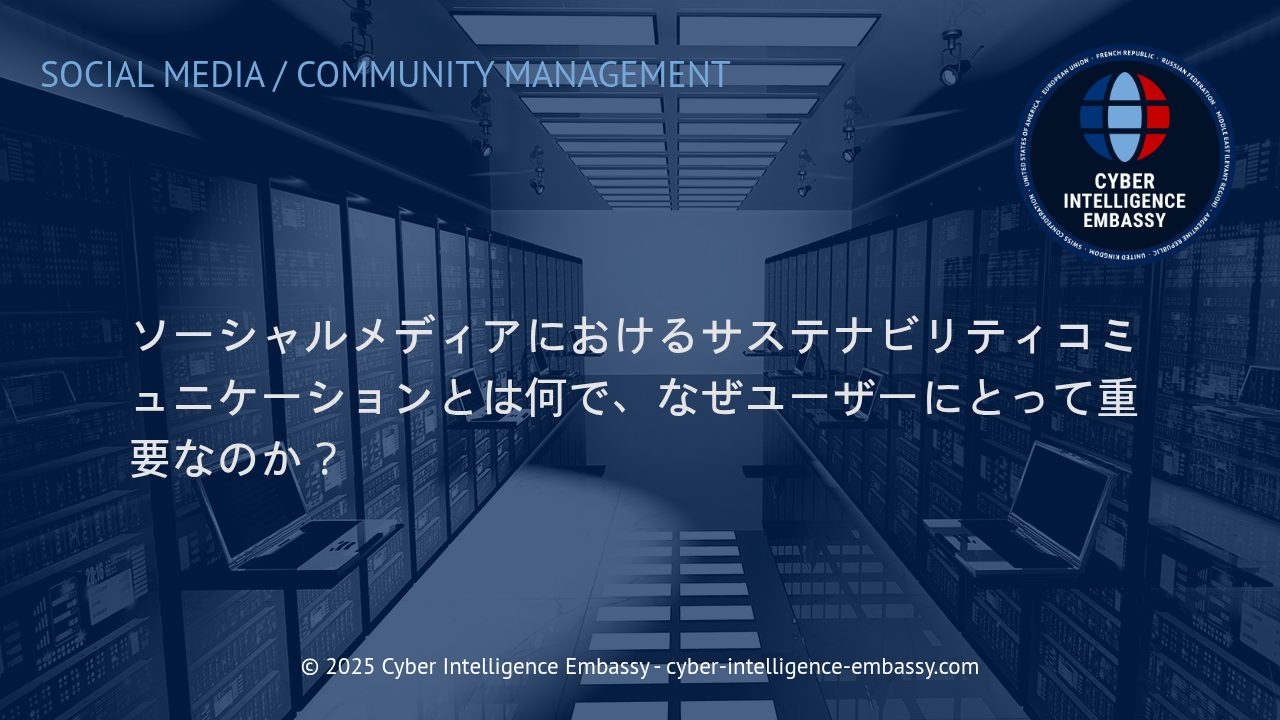ソーシャルメディア時代のサステナビリティコミュニケーション：ユーザーに求められる意識と実践