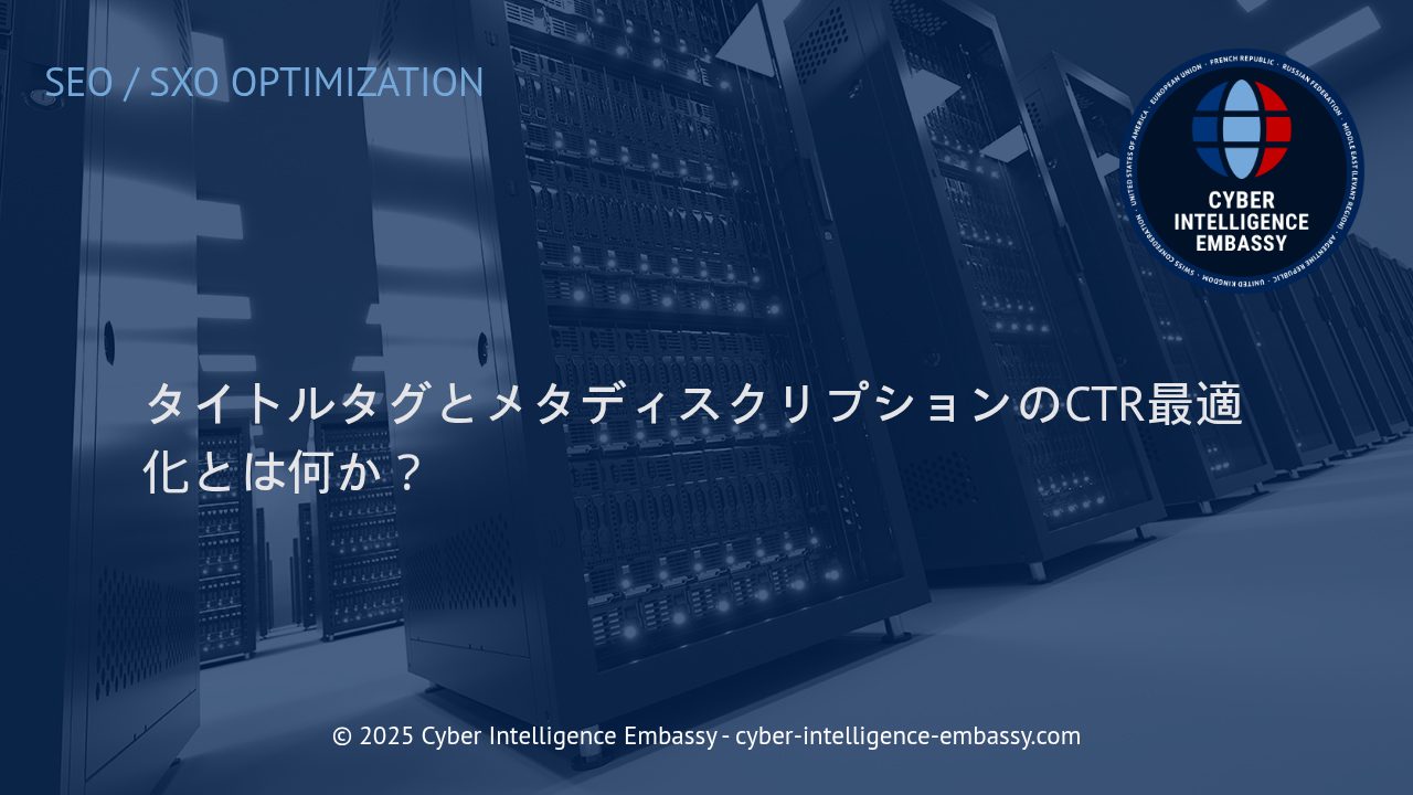 CTR向上のためのタイトルタグとメタディスクリプション最適化戦略