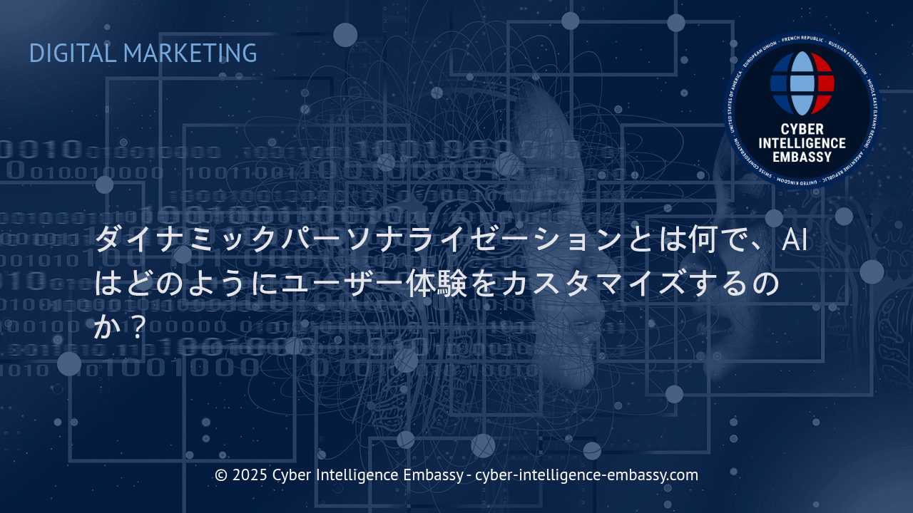 AIが実現するダイナミックパーソナライゼーション：ビジネス価値とユーザー体験の新境地