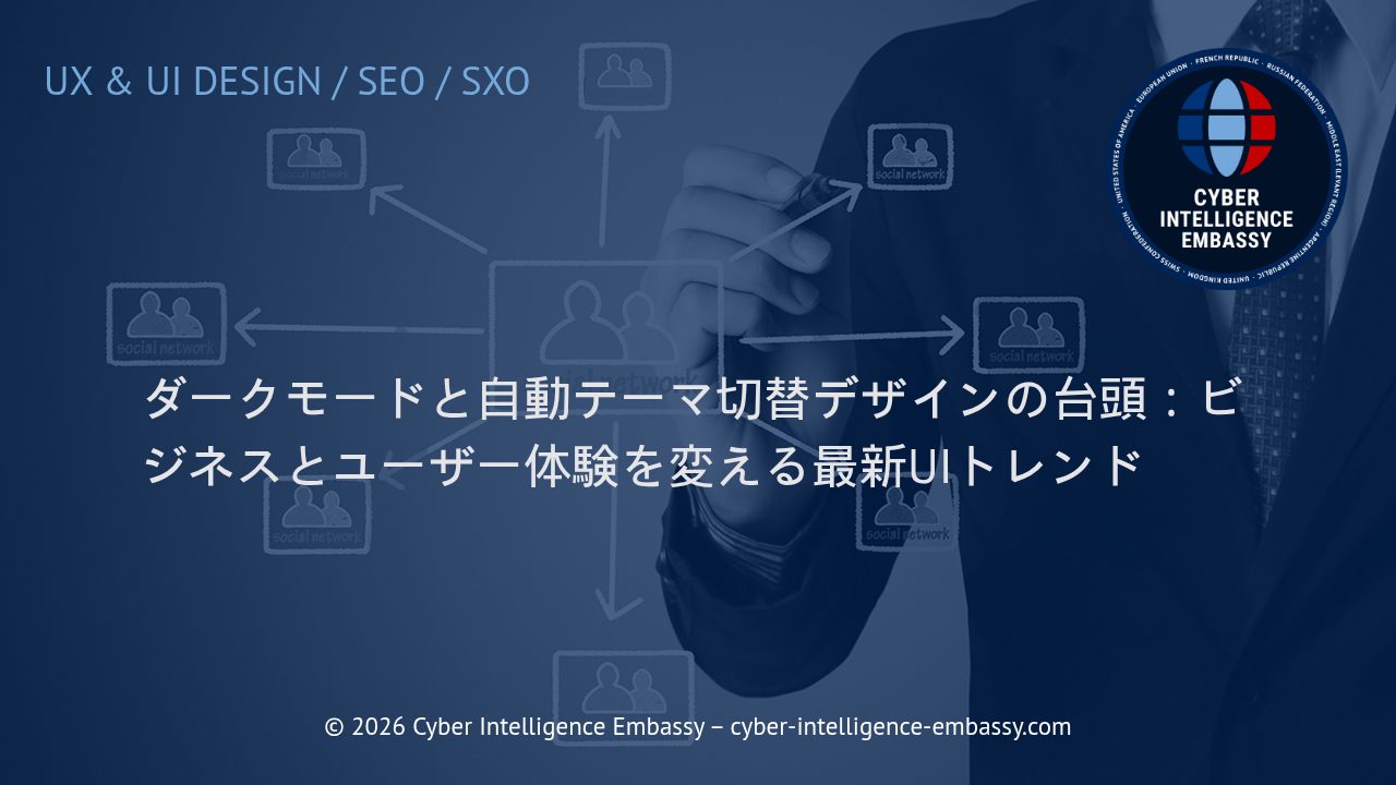 ダークモードと自動テーマ切替デザインの台頭：ビジネスとユーザー体験を変える最新UIトレンド