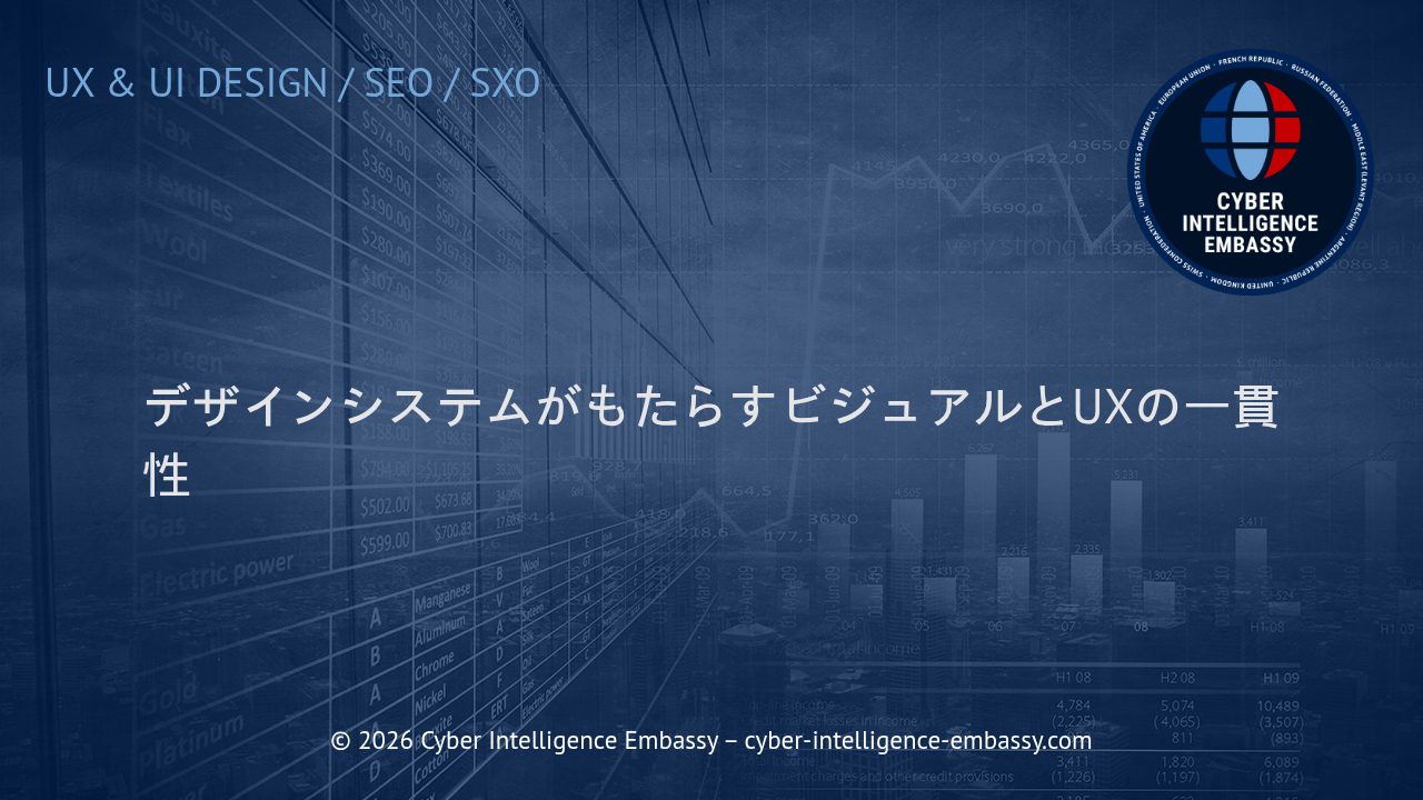 デザインシステムがもたらすビジュアルとUXの一貫性