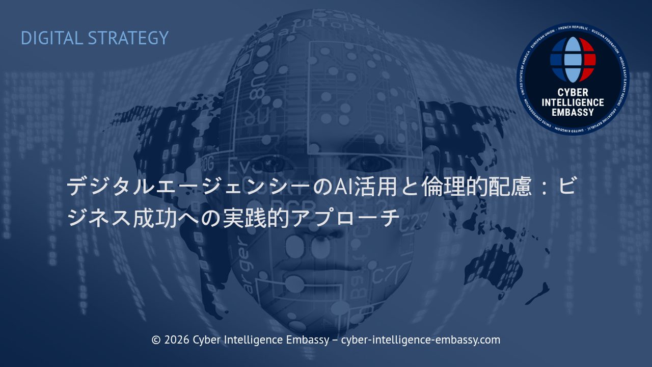 デジタルエージェンシーのAI活用と倫理的配慮：ビジネス成功への実践的アプローチ