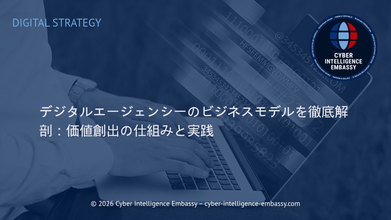 デジタルエージェンシーのビジネスモデルを徹底解剖：価値創出の仕組みと実践
