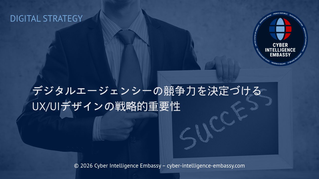 デジタルエージェンシーの競争力を決定づけるUX/UIデザインの戦略的重要性