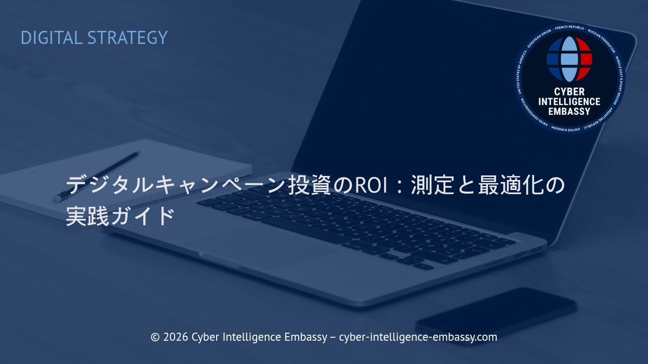 デジタルキャンペーン投資のROI：測定と最適化の実践ガイド
