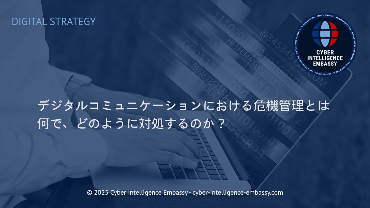 デジタルコミュニケーション時代の危機管理：企業が取るべき実践的アプローチ