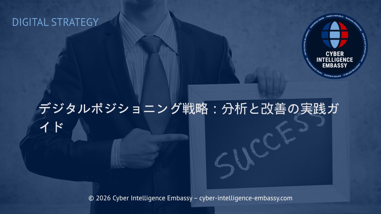 デジタルポジショニング戦略：分析と改善の実践ガイド