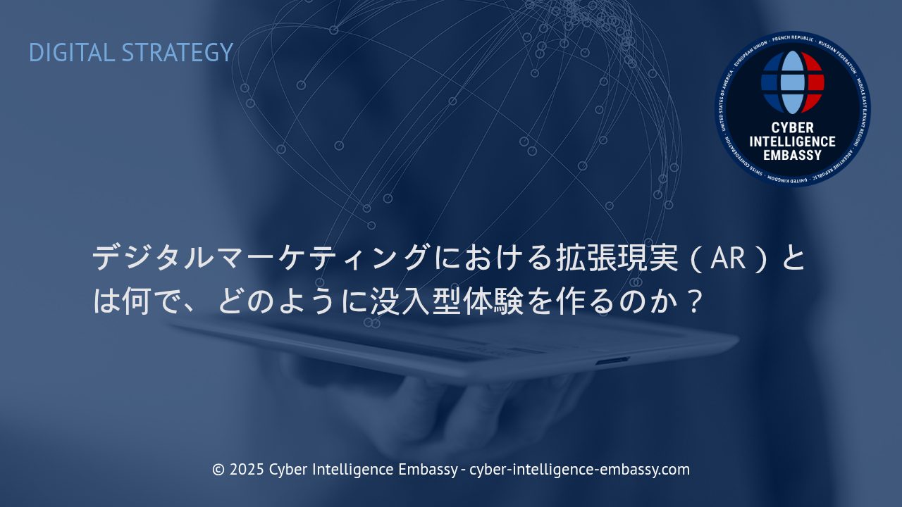 デジタルマーケティングに革命をもたらす拡張現実（AR）の可能性と没入型体験の創造手法