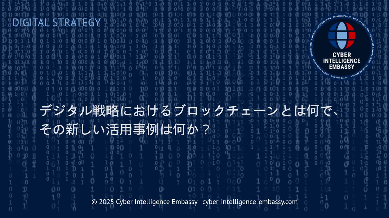 ビジネスを加速させるブロックチェーン：デジタル戦略の最前線で進化する新活用法