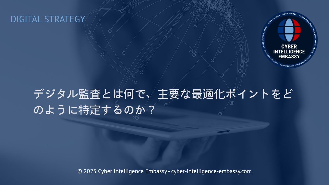 デジタル監査の核心：最適化ポイントの見極めと戦略的活用法