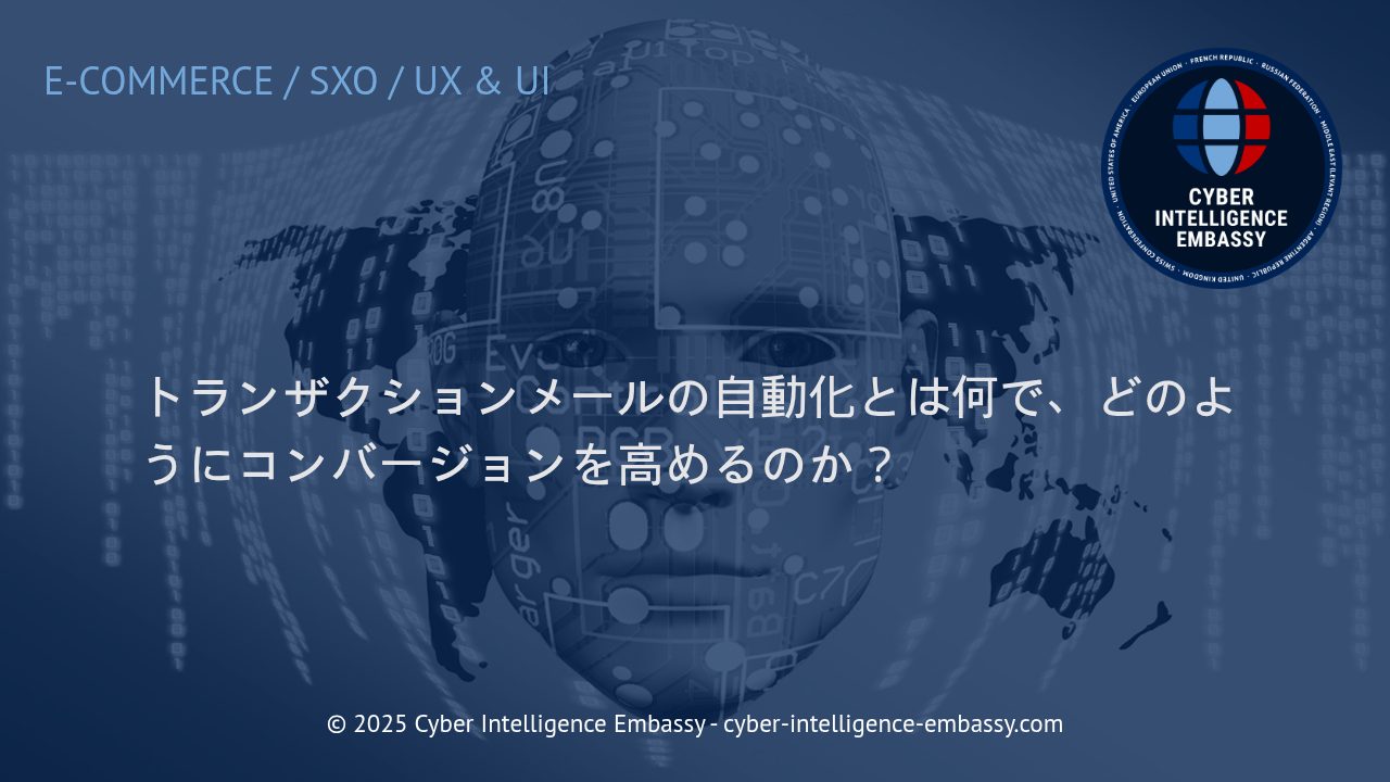 トランザクションメール自動化で顧客体験とコンバージョンを最大化する戦略