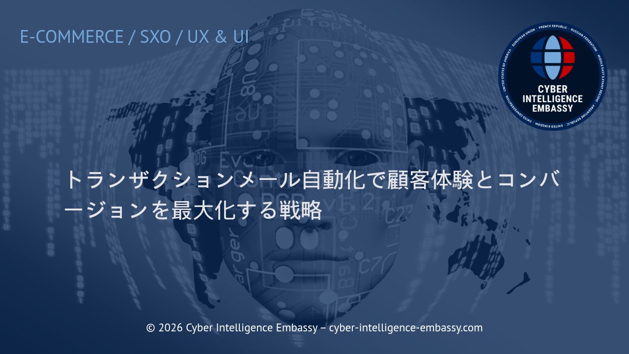 トランザクションメール自動化で顧客体験とコンバージョンを最大化する戦略