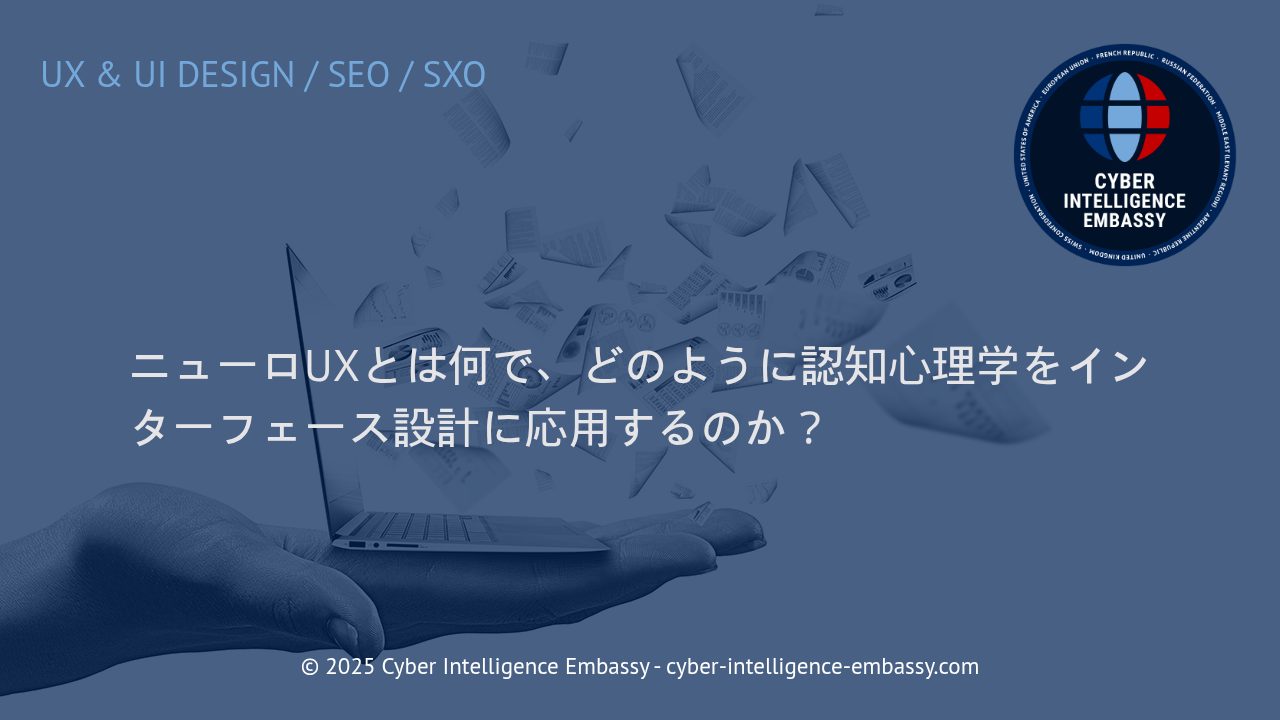 ニューロUX：認知心理学がもたらす革新的ユーザーインターフェース設計の世界