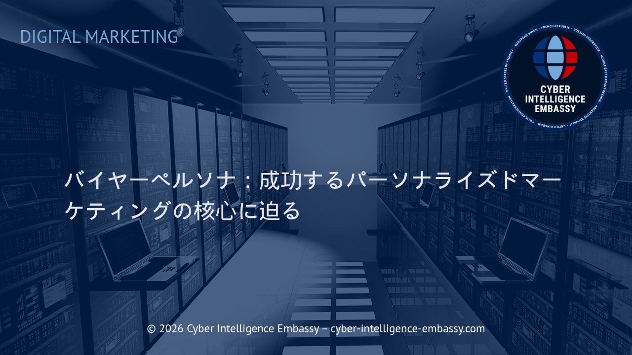 バイヤーペルソナ：成功するパーソナライズドマーケティングの核心に迫る