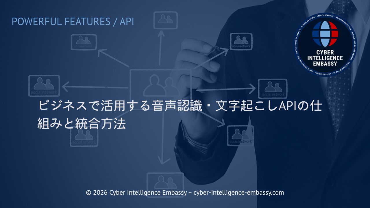 ビジネスで活用する音声認識・文字起こしAPIの仕組みと統合方法