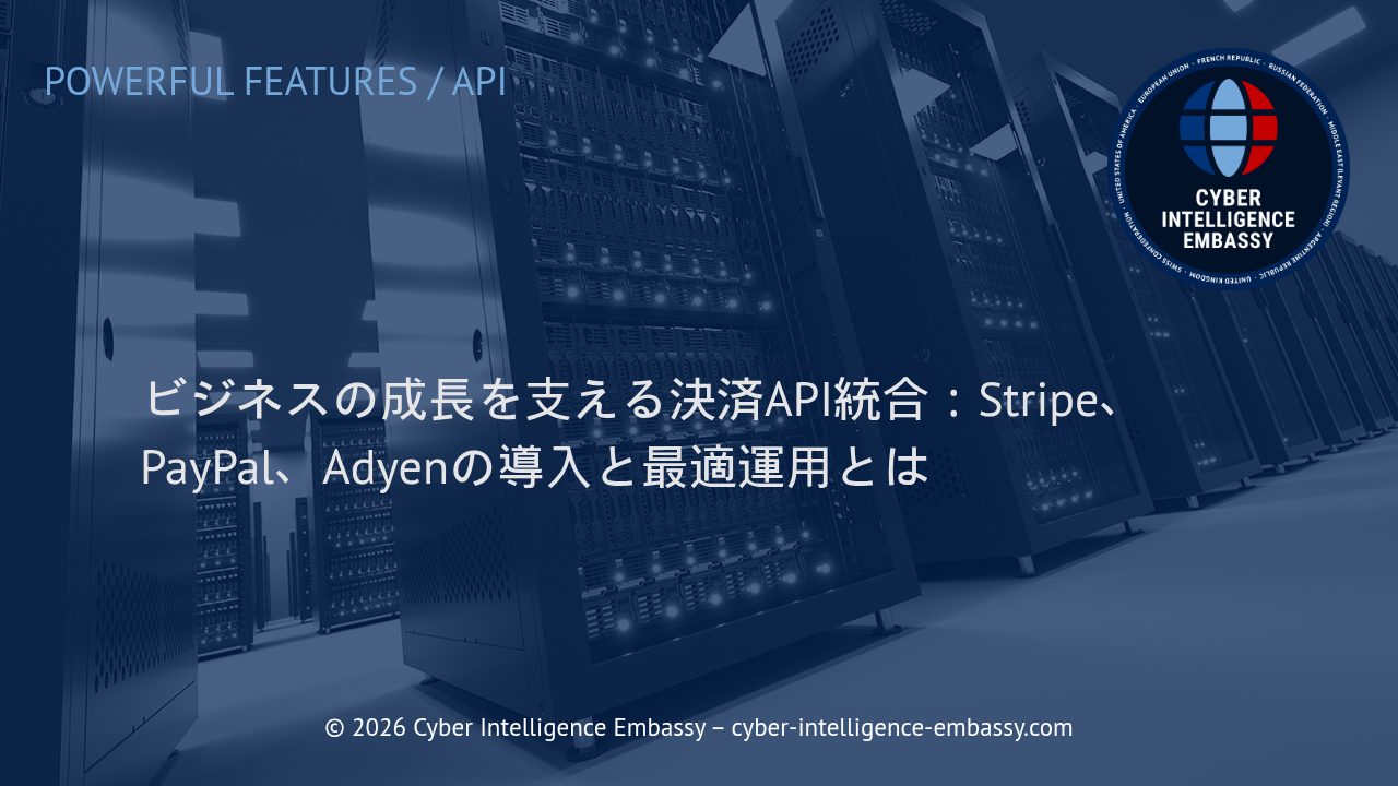 ビジネスの成長を支える決済API統合：Stripe、PayPal、Adyenの導入と最適運用とは