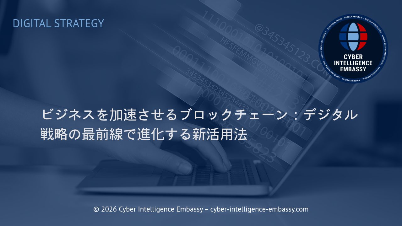 ビジネスを加速させるブロックチェーン：デジタル戦略の最前線で進化する新活用法