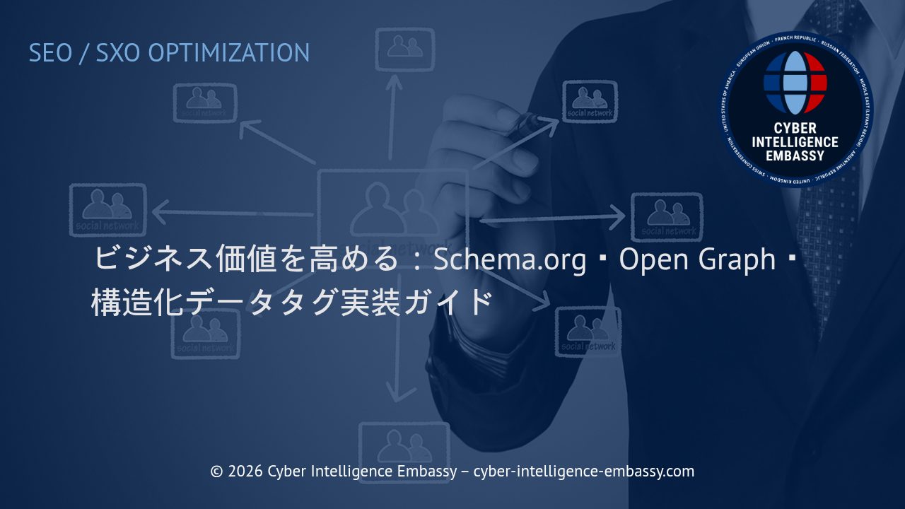 ビジネス価値を高める：Schema.org・Open Graph・構造化データタグ実装ガイド