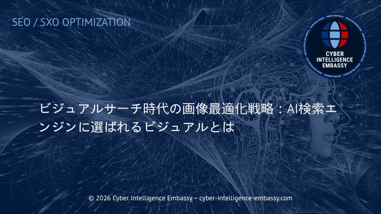 ビジュアルサーチ時代の画像最適化戦略：AI検索エンジンに選ばれるビジュアルとは