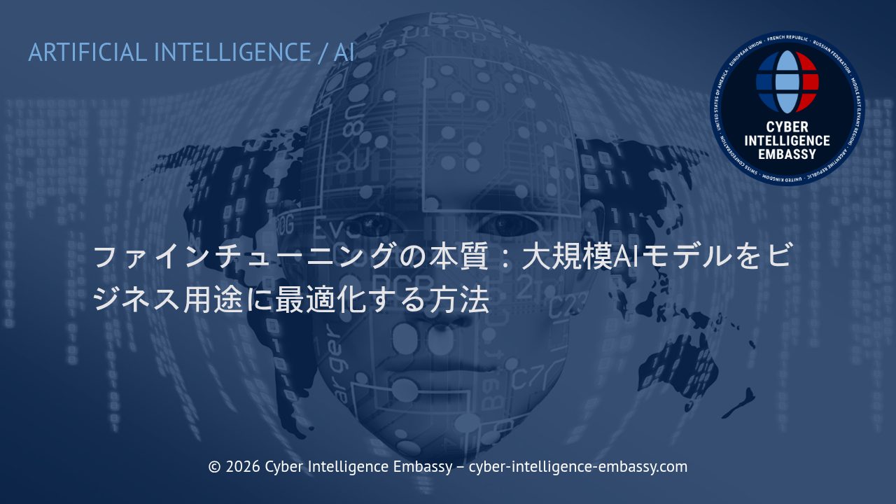ファインチューニングの本質：大規模AIモデルをビジネス用途に最適化する方法