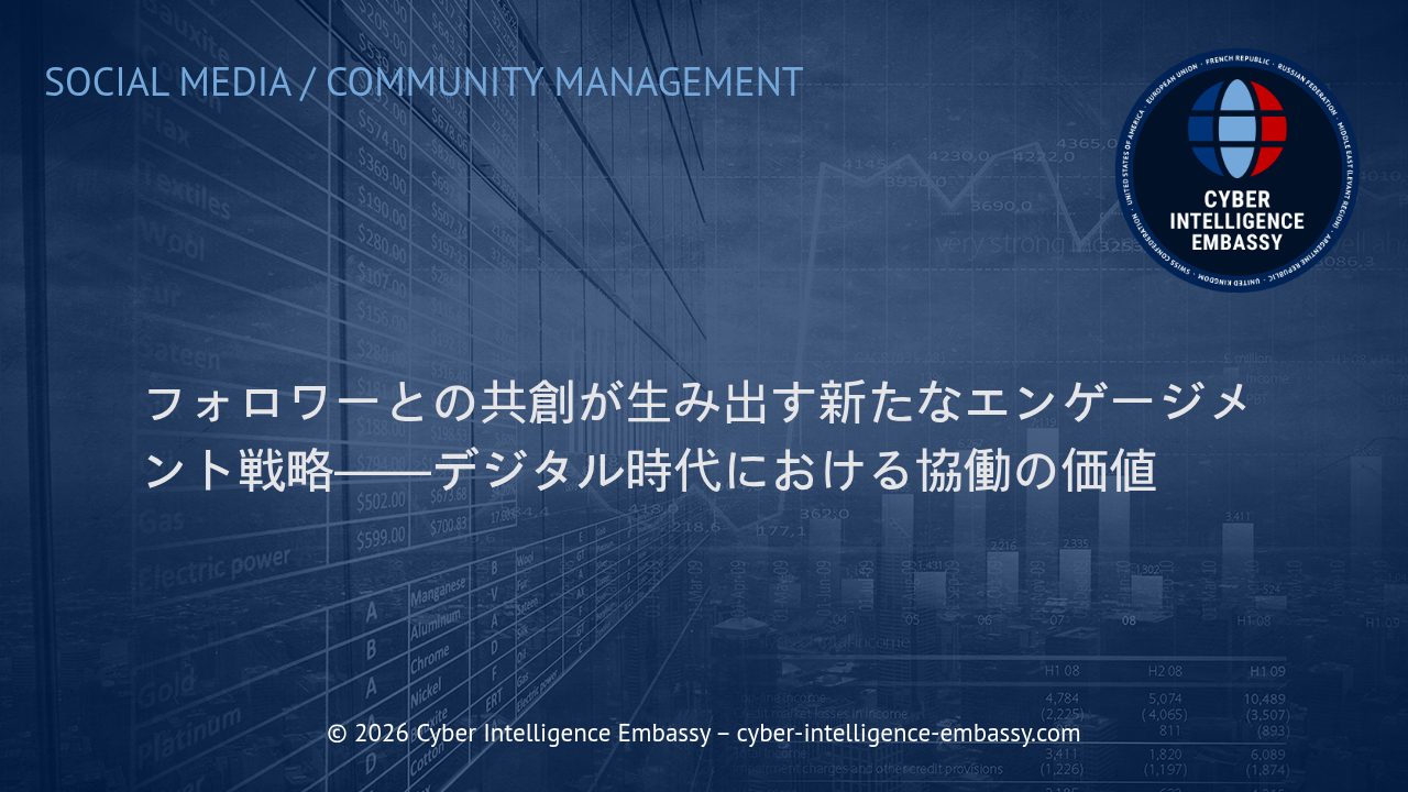 フォロワーとの共創が生み出す新たなエンゲージメント戦略――デジタル時代における協働の価値