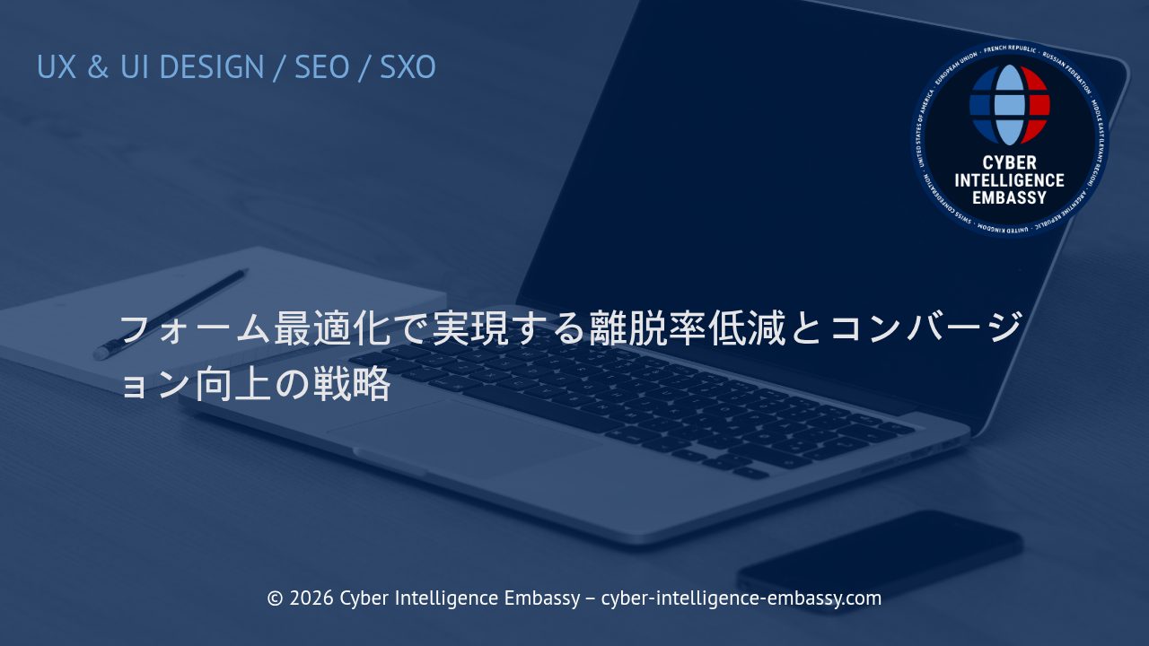 フォーム最適化で実現する離脱率低減とコンバージョン向上の戦略