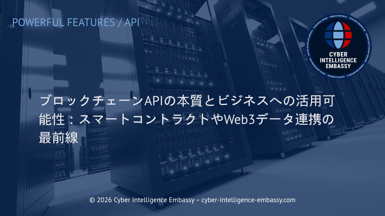ブロックチェーンAPIの本質とビジネスへの活用可能性：スマートコントラクトやWeb3データ連携の最前線