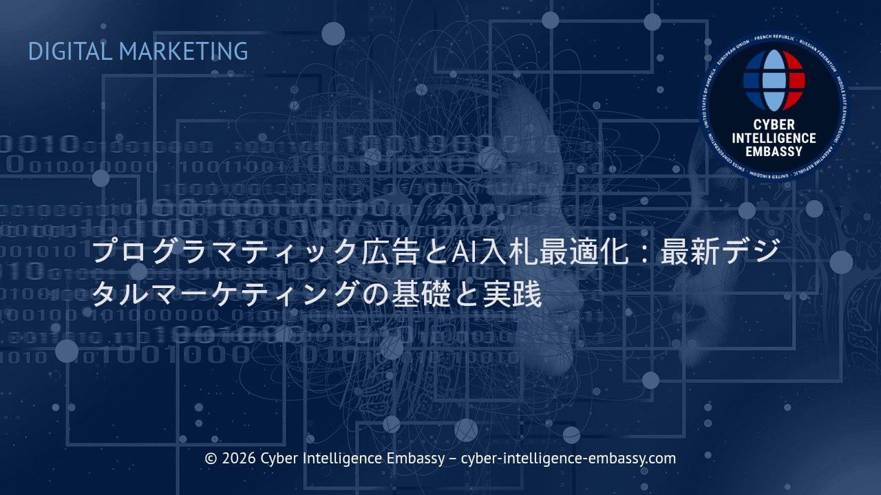 プログラマティック広告とAI入札最適化：最新デジタルマーケティングの基礎と実践