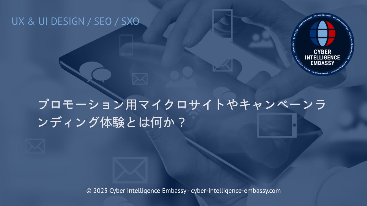 プロモーション効果を最大化する：マイクロサイトとキャンペーンランディング体験の戦略
