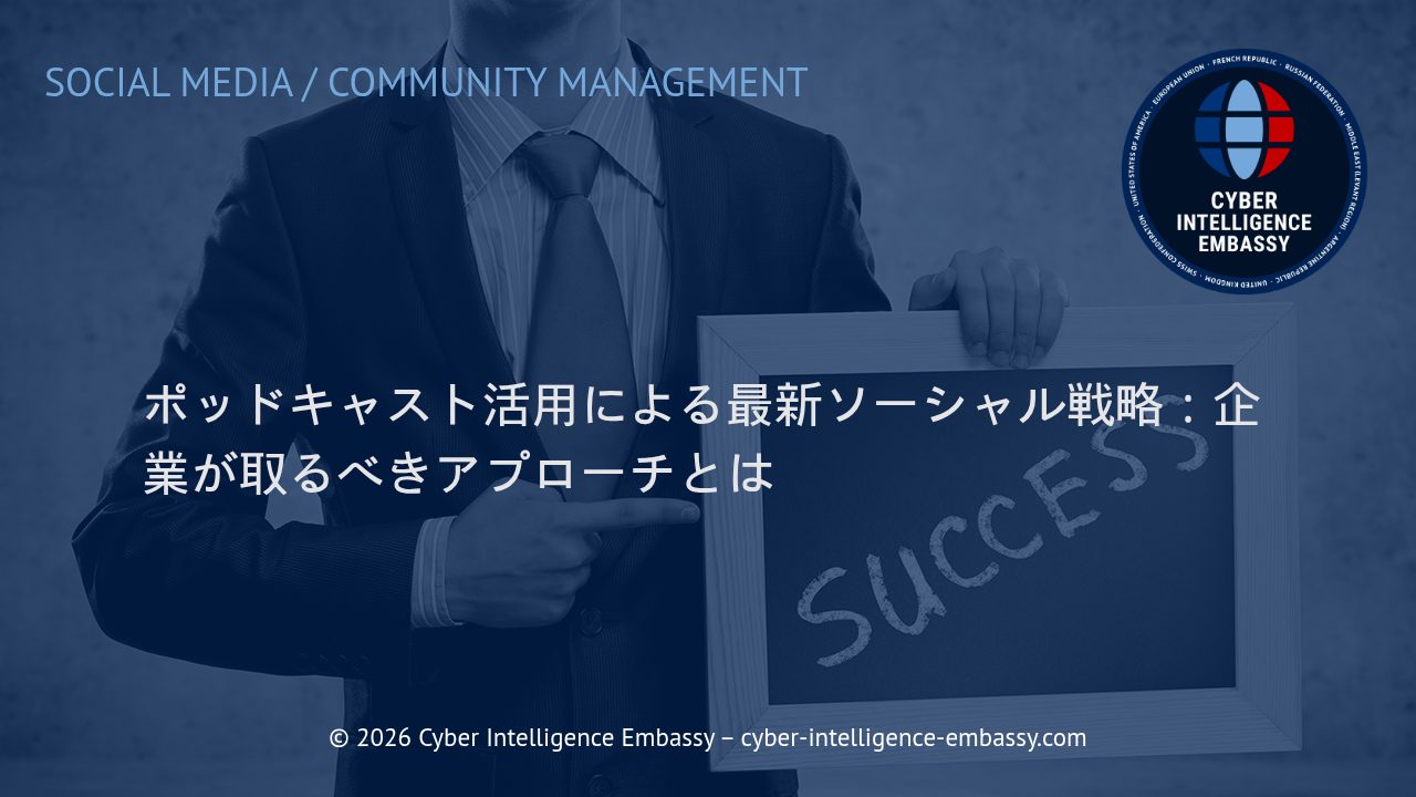 ポッドキャスト活用による最新ソーシャル戦略：企業が取るべきアプローチとは