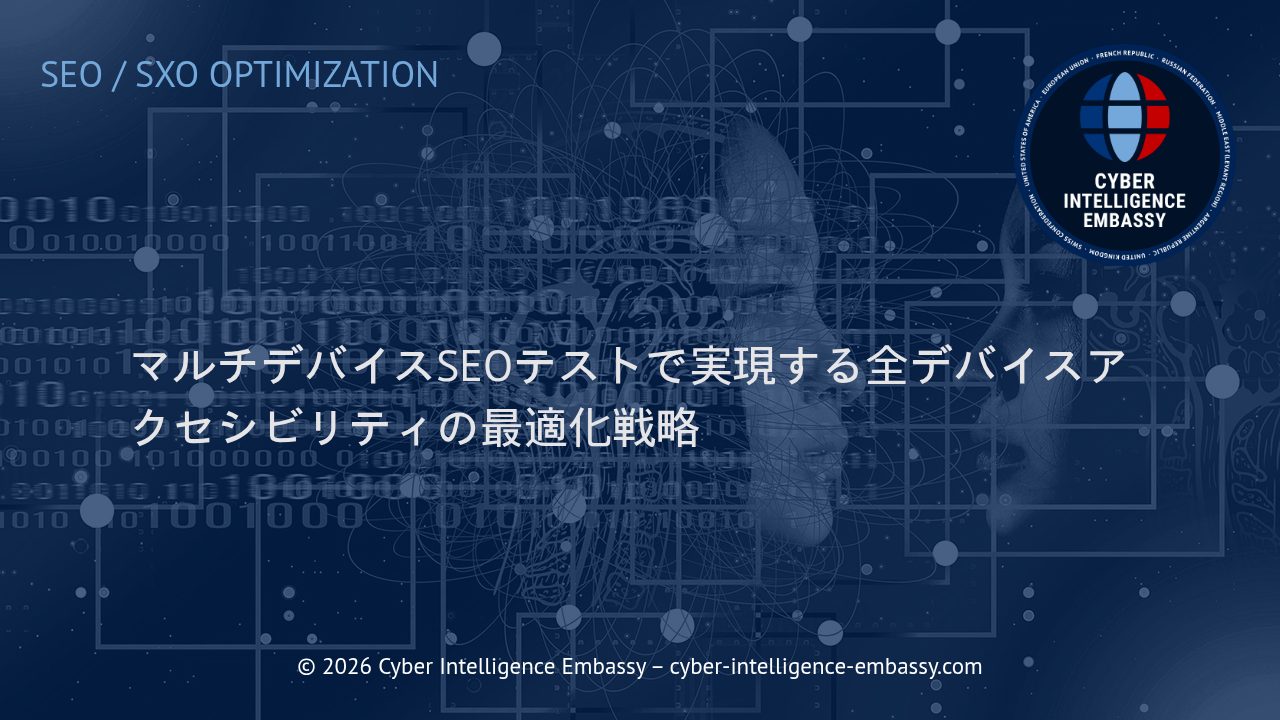 マルチデバイスSEOテストで実現する全デバイスアクセシビリティの最適化戦略