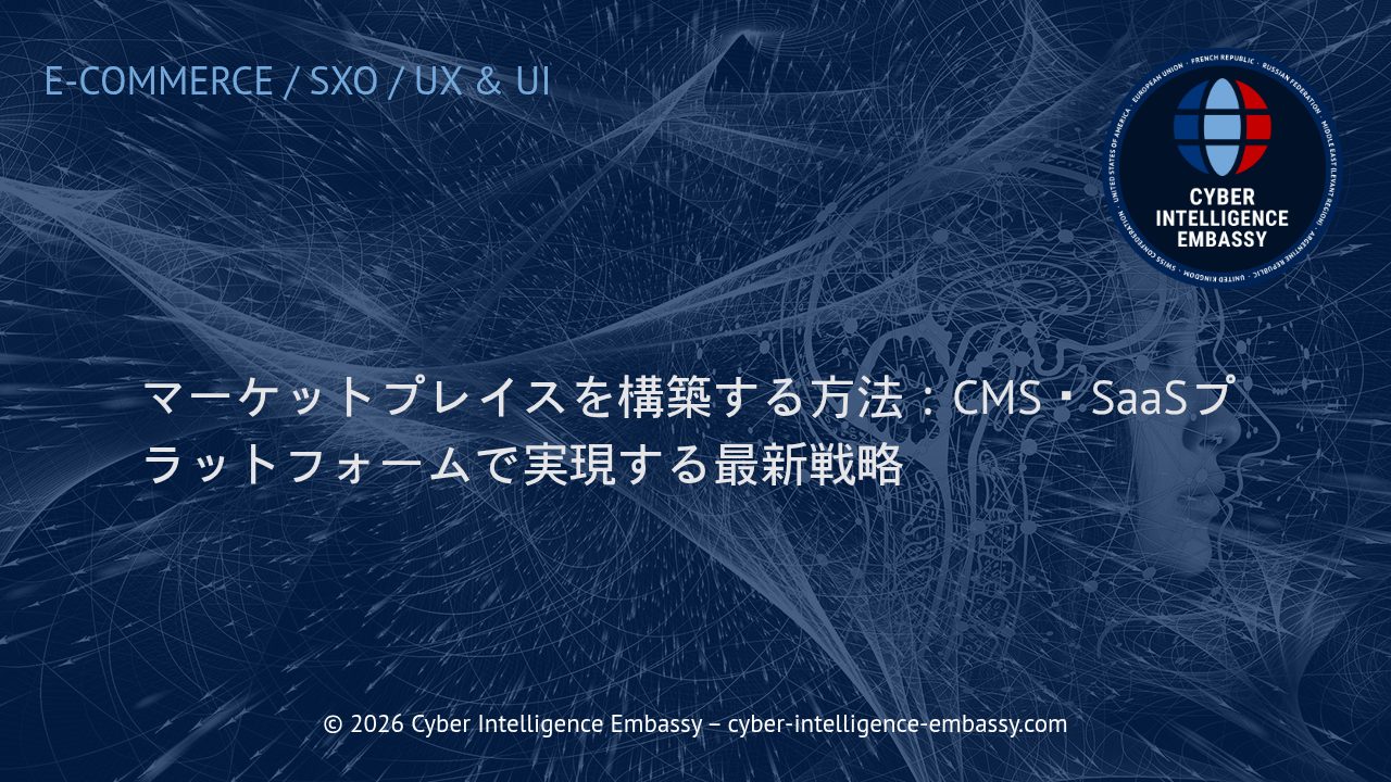 マーケットプレイスを構築する方法：CMS・SaaSプラットフォームで実現する最新戦略
