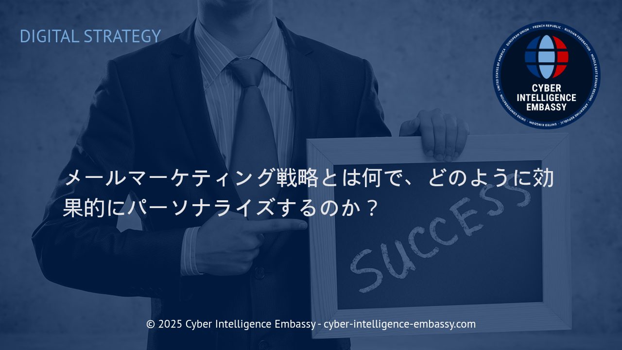 メールマーケティング戦略の最前線：パーソナライズで実現する高い成果