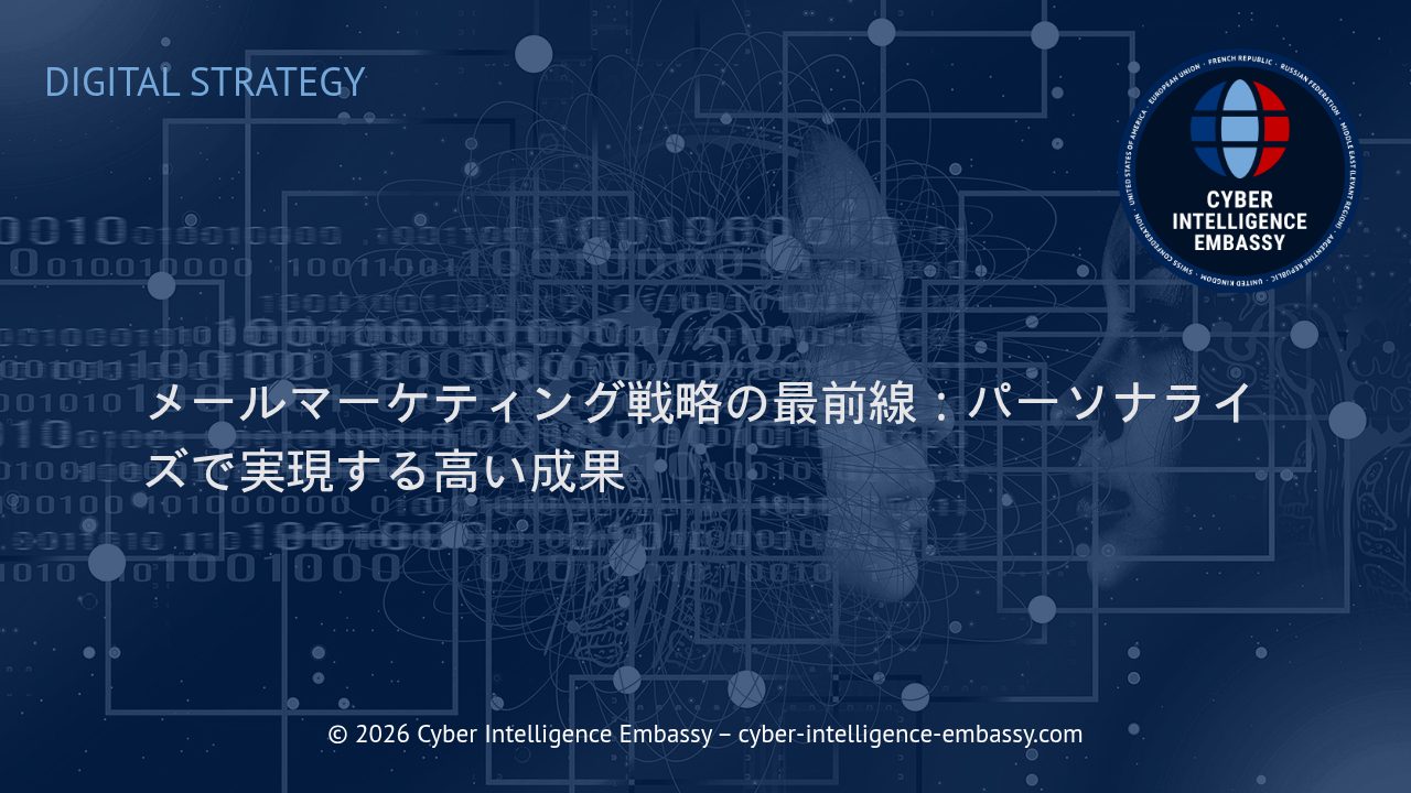 メールマーケティング戦略の最前線：パーソナライズで実現する高い成果