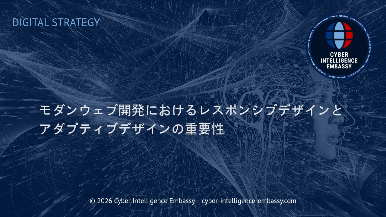 モダンウェブ開発におけるレスポンシブデザインとアダプティブデザインの重要性