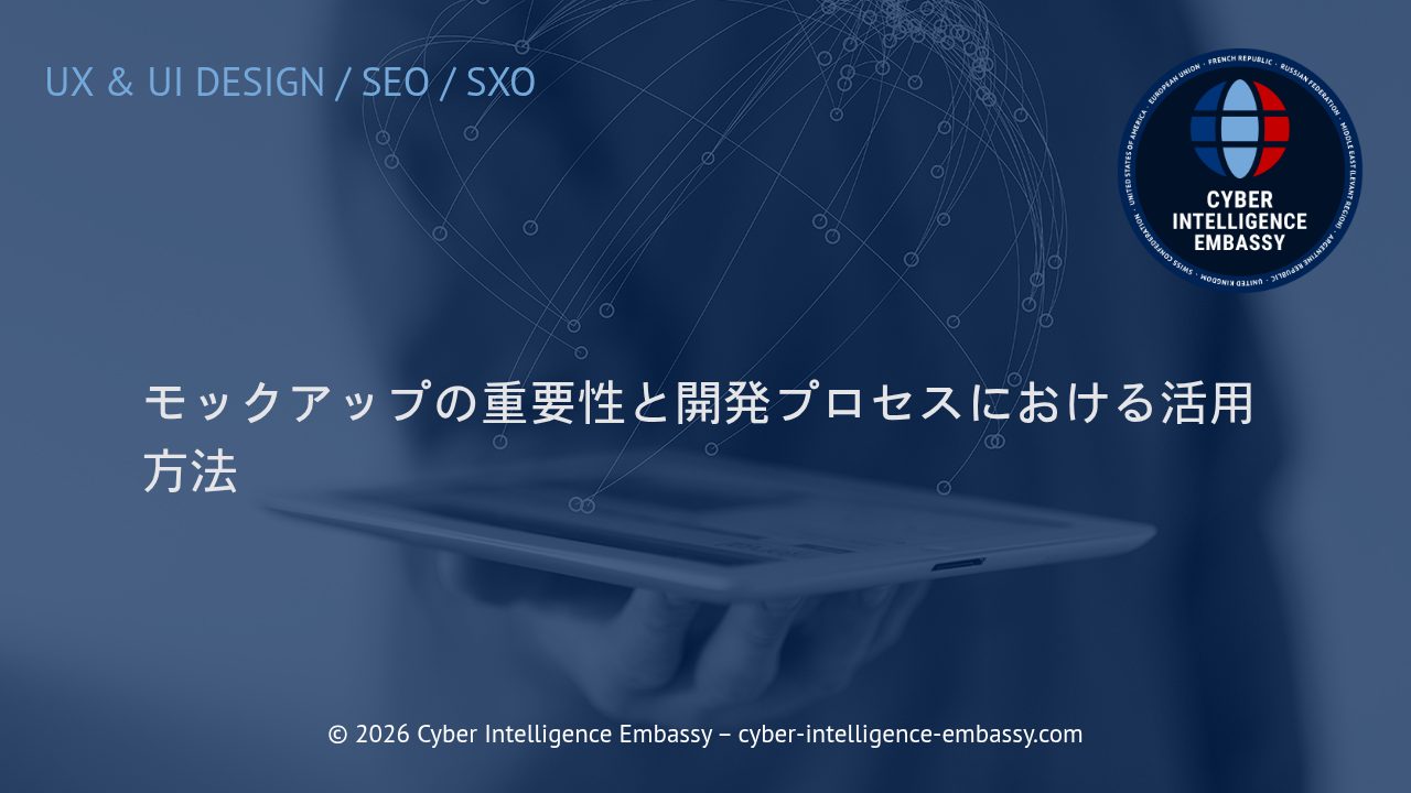 モックアップの重要性と開発プロセスにおける活用方法