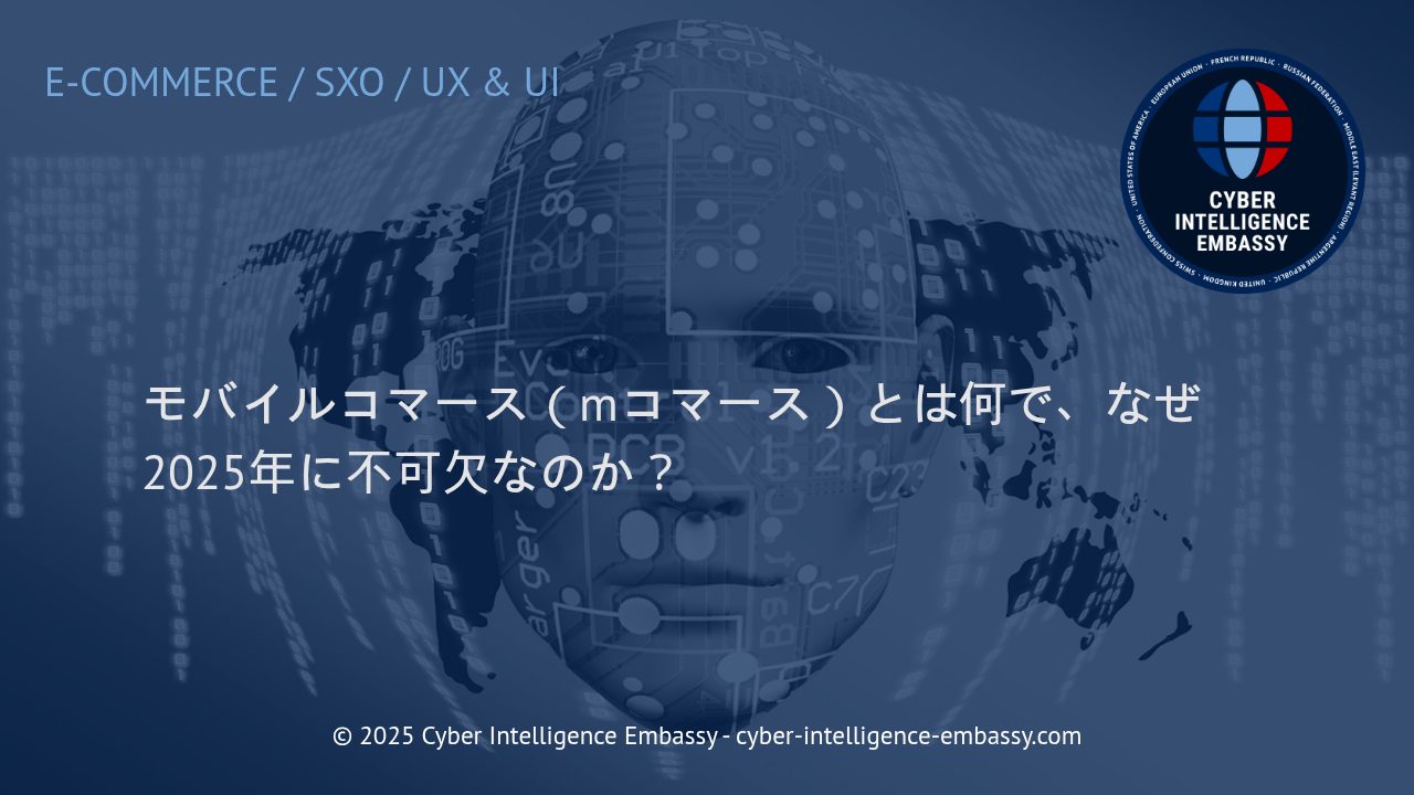 2025年に不可欠となるモバイルコマース（mコマース）の全貌とビジネスへの影響