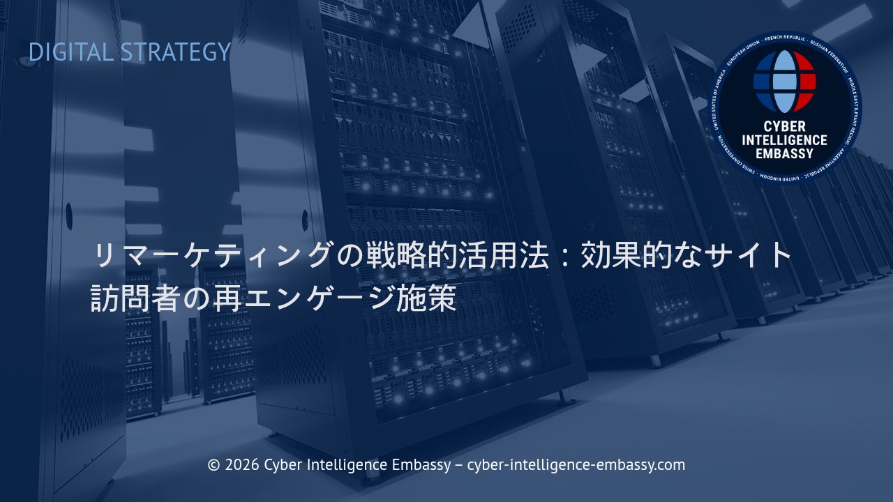 リマーケティングの戦略的活用法：効果的なサイト訪問者の再エンゲージ施策
