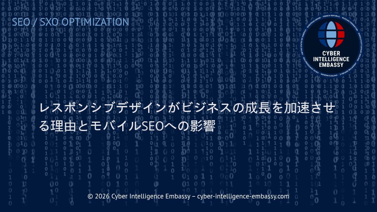 レスポンシブデザインがビジネスの成長を加速させる理由とモバイルSEOへの影響